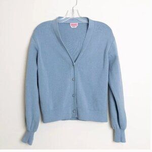 kate spade vneck cardigan sweater light blue size small excellent condition